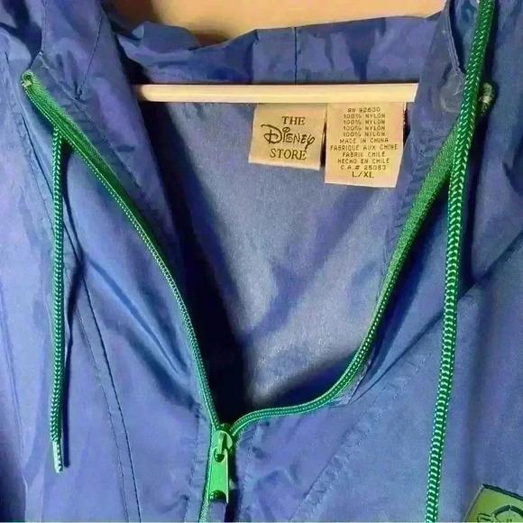 Vintage 90s Disney Tigger Sport Windbreaker Jacket Hooded pullover size L/XL - Picture 4 of 9